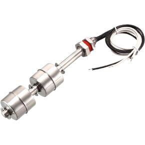 uxcell Stainless Steel Float Switch for Water Pump Tank Swim Pool Garden Pond Liquid Water Level Sensor M10 134mm Length