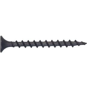 Fas-Pak 5917 Coarse Thread 6 by 1-1/4 Drywall Screw with Phillips Drive, Black
