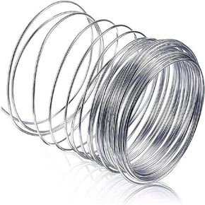 FSLMEIL Stainless Steel Spring Wire Hard Wire Full Hard Wire 1.0mm - 2.5mm Length 10m Spring Steel Wire for Bailing Wire Sculpting Wire Jewelry Making Wire (Color : 10M, Size : 1.2mm)