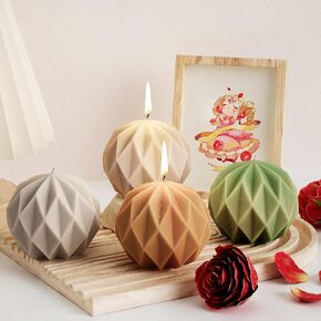 Diamond Ball Candle Mold Ball Mold Diamond Resin Mold Clay Mold Jewelry Resin Casting Mold Candle Making Molds Craft Supplies 3D Mold Silicone Mold for Resin Casting Mold