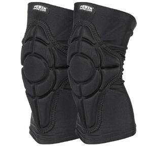 PowerPress EVA Foam Kneepads - Work Knee Pad for Men or Women with Silicone Grip - Pads for Knees for Basketball, Dance or Volleyball - Foam Comfort Knee Sleeve for Adults