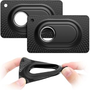 SkyArmor Card Case for SmartTag2, 2 Pack Wallet Holder [Ultra Thin] Card Case for Galaxy Smart Tag2, Soft TPU Card Holder for Purse, Handbag, Backpack Wallet, Clutch (Black)