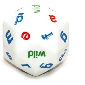 Koplow Individual White Alphabet Dice 30mm d30