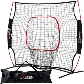 Franklin Sports MLB Flexpro Training Backstop Net and Pitching Target - Baseball and Softball Batting Practice Net