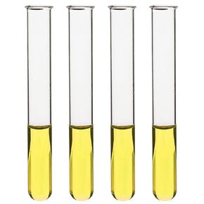 EISCO 5mL Test Tubes - Pack of 48 - Borosilicate 3.3 Glass - 1mm Thick Walls, Beaded Rim - Superior Heat & Chemical Durability - 3" Tall, 0.5" Diameter