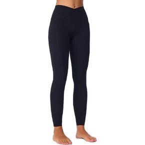 Omwilddo Women's Cross Waist Workout Leggings High Waisted Yoga Pants Athletic Running Gym Tights