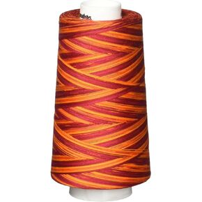 Signature Thread Machine Quilting Thread, 3000 yd, Variegated Poppy Blaze