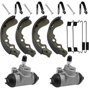 M MATI Front Brake Wheel Cylinders Shoes for Kawasaki Mule 500 520 550 KAF300 43092-1057 41047-1051
