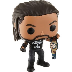 Funko POP WWE: Roman Reigns with Title, Wreck Everyone and Leave, Amazon Exclusive Vinyl Figure, Multicolor, (57309) in Saudi Arabia