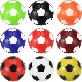 PATIKIL Foosball Table Balls 36mm, 9Pcs Table Soccer Game Replacement for Home Room Foosball Tabletop Game, Multicolored