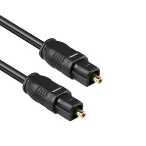 QiCheng&LYS Toslink Digital Optical Splitter 2 Select 1 Audio Adapter Cable-Black(Adapter)