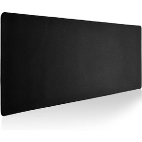 Reniteco Large Gaming Mouse Pad with Durable Stitched Edges, Non-Slip Rubber Base, Big Computer Keyboard Mouse Mat Desk Pad for Home Office Gaming Work, 31.5"x11.8"x0.12", Black