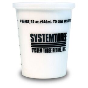 System Three White Glass Microspheres, 1 Quart Tub