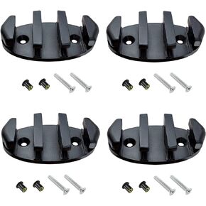4 Pack Zig Zag Kayak Cleat Nylon Anchor Cleats with Screws for Canoes Boat Deck Marine Fishing Rigging Accessories