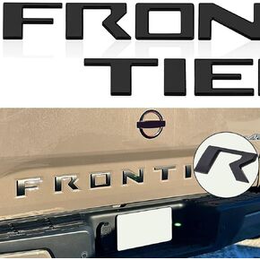 Tailgate Insert Letters Compatible with 2022 2023 2024 Frontier Accessories 3D Raised Emblem Decals with Strong Adhesive Matte Black
