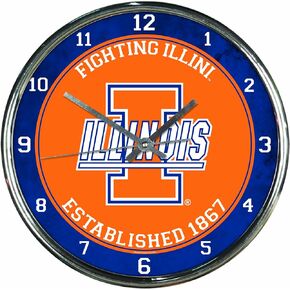 WinCraft NCAA Chrome Clock
