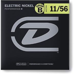 JIM DUNLOP Performance+ Electric Guitar Strings 11-56 | Drop B