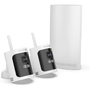 Swann AllSecure 4K Wireless NVR Security System 2-Cam Kit, Security Camera Outdoor Wireless, Face Recognition AI, Expandable Local Storage, Security Cameras Wireless Outdoor, No Monthly Fee, AS4K800SD