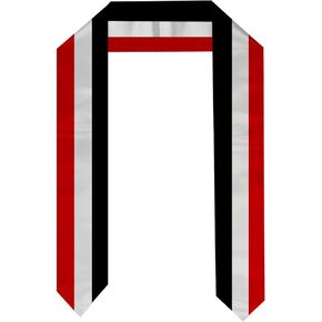 Pasksamtu Yemen Flag Graduation Stole Sash for Study Aboard International Students Abroad Adult Unisex