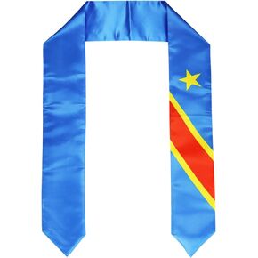 Pasksamtu علم جمهورية الكونغو الديمقراطية التخرج سرق وشاح للدراسة على متن الطلاب الدوليين في الخارج الكبار للجنسين in Kuwait