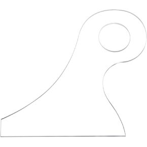 uxcell 6.2" x 7" Charcuterie Board Template Acrylic Handle Router Template Woodworking Router Template Cut Guide Tools for Kitchen Clear