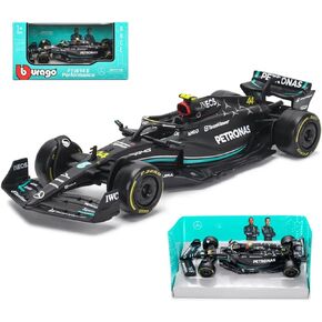 HTLNUZD Bburago 2023 1:43 F1Mercedes AMGW14#44 for Lewis Hamilton Formula One W14#44 1/43 Alloy Racing Die Cast Car Static Adult Collection Model Gift