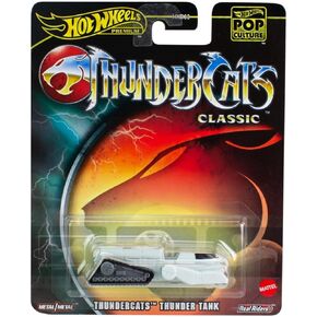 Hot Wheels DieCast - THUNDERCATS Classic THUNDER TANK Vehicle Model - Multicolour - 1/64 Scale - Length 5 cm