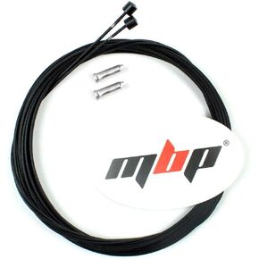 MBP Bicycle Polymer Coated Stainless Steel Derailleur/Inner Shift Cables Black Pair