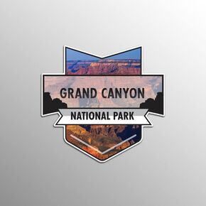 Grand Canyon National Park Magnet | 4.7-Inch by 4.5-Inch | 2-Pack | 30 MIL Heavy Duty Magnetic Material | MPD934