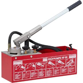 Hydraulic Pressure Test Pump, 60 Bar Hand Pressure Test Pump 860PSI 3 Gallon Tank, 45ML 1/2" BSP Hydrostatic Test Pump for Pipeline Pressure Container Irrigation Firemen