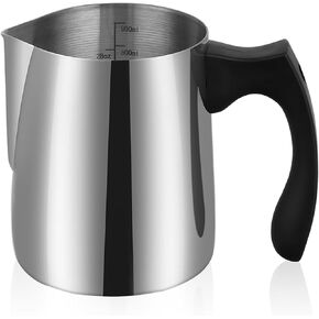HOUSEASSIST Candle Making Pouring Pot, 32oz Stainless Steel Wax Melting Pot with Heat-Resistant Handle and Dripless Pouring Spout for Candle Making