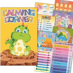 INNOVATIVE BAY calm down corner, 9 Colorful Calming Corner Classroom Posters