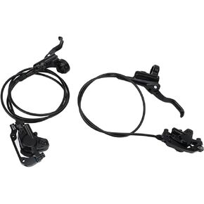 Oil Pressure Disc Brake, Wear Resistant Powerful Front 80cm Rear 140cm Hydraulic Disc Brake Kit Dual Piston for Bicycles