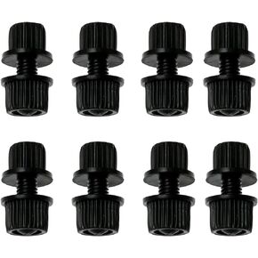 DZS ELEC 8pcs Nylon Rust Proof Yacht License Plate Motorcycle License Plate Frame Bolts, Nuts and Screw Fasteners