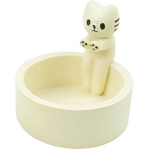 Cat Candle Holder Warming Paws Cartoon Kitten Candle Holder Cute Cat Scented Small Mini Tea Light Candle Holders Cat Decor for Cat Lover Gift for Girl Women