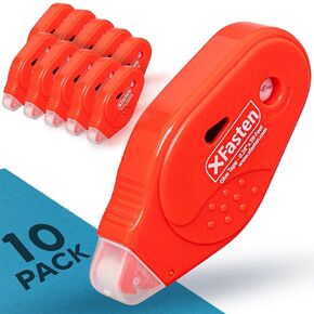XFasten Adhesive Roller for Scrapbooking Japan Dots 6mm x 59ft 4-Pack Scrapbooking Paper Safe Double Sided Glue Tape Roller Runner, Double Sided Tape Roller, Adhesive Scrapbooking Supplies