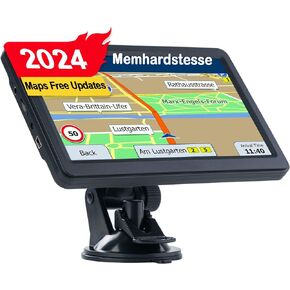 LOVPOI GPS Navigator for Car 7 Inch, Truck GPS Commercial Drivers, Trucker GPS for Semi Truck, Navigation for Truck 2024 Map with Free Lifetime Updates, Speed Limit Warnings, Lane Assist
