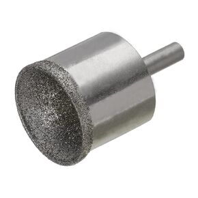 uxcell Diamond Grinding Mounted Point, 30mm 100 Coarse Grits Spherical Concave Head Bead Fine Grinding Bit for Jade Amber Stone Beeswax Glass