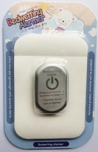 منبه للتبول اللاإرادي، منبه للتبول في السرير مع صوت للأطفال والكبار، صغير الحجم ومحمول على سطح الحفاضات، سمك 8 مم (مقاوم للماء بدون ملامسة) in Kuwait
