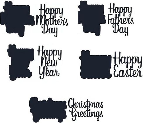 Briartw Many Happy Returns,Best Friends,Christmas Wishes, Hugs&Kisses Words Phrases Sentiments Cutting Dies for Embossing Scrapbooking Stamping Handcraft Cards Decoration in Saudi Arabia