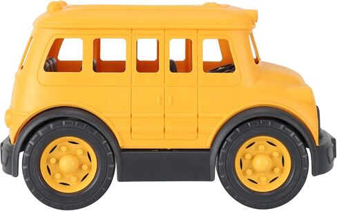 Liberty Imports Big Yellow School Bus Toy for Toddlers, Plastic Vehicle Truck for Kids Boys Girls Imaginary Play in Saudi Arabia