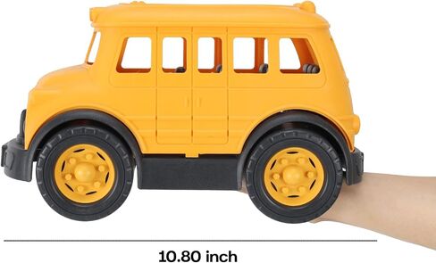 Liberty Imports Big Yellow School Bus Toy for Toddlers, Plastic Vehicle Truck for Kids Boys Girls Imaginary Play in Saudi Arabia