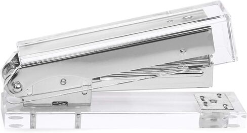 حزمة لوسيت أكريليك فضي | دباسة ممتازة، وموزع شريط، ومقص، ومزيل دبابيس، ومجموعة هدايا مسطرة | كلير قرطاسية واكسسوارات مكتبية | سلع مكتبية حديثة وراقية وأنيقة وفاخرة in Kuwait