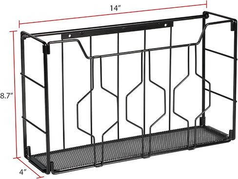 KEEGH Hanging Wall File Organizer Wall Mount File Folder 3 Pockets Wall Paper Organizer Mail Organizer Metal Wall Magazine Rack with Hooks in Saudi Arabia