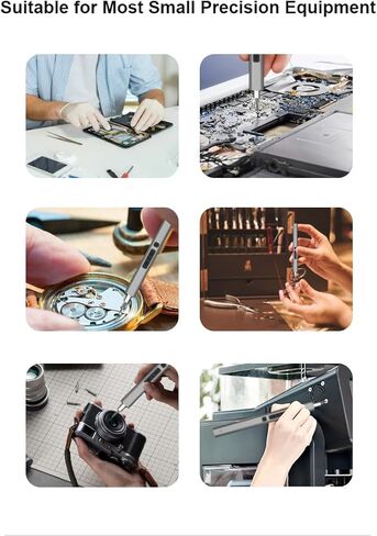 مجموعة مفك كهربائي صغير، 36 في 1 طقم مفك براغي صغير لاسلكي، مجموعة أدوات إصلاح إلكترونية صغيرة قابلة لإعادة الشحن للهاتف والساعة والكمبيوتر المحمول in Kuwait