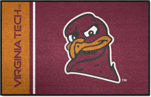 FANMATS 19568 Virginia Tech Hokies Starter Mat Accent Rug - 19in. x 30in. | Sports Fan Home Decor Rug and Tailgating Mat - Uniform Design, Hookie Bird Logo in Saudi Arabia