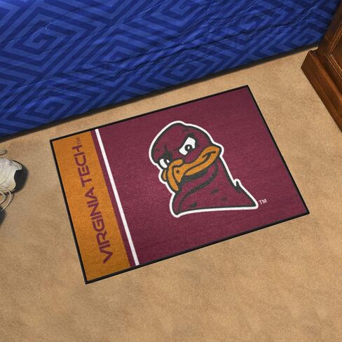 FANMATS 19568 Virginia Tech Hokies Starter Mat Accent Rug - 19in. x 30in. | Sports Fan Home Decor Rug and Tailgating Mat - Uniform Design, Hookie Bird Logo in Saudi Arabia