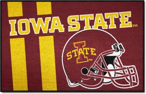 سجادة FANMATS 18745 Iowa State Cyclones Starter Mat - 19 بوصة. × 30 بوصة. | تصميم موحد لسجادة ديكور المنزل لمحبي الرياضة وبساط خلفي in Saudi Arabia