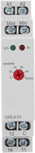 Liquid Level Controller,GRL8-01 Liquid Level Control Relay Water Level Controller 10A (AC/DC 24V-240V) Water Level Switch 10a Controller dc Water Level Controller Power Consumption Controller in Saudi Arabia