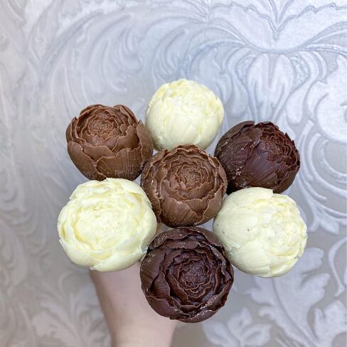 2PCS Peony Flower Silicone Candle Molds Soap Molds Fondant Chocolate Cake Candy Moulds Resin Clay Baking Pastry Tools in Saudi Arabia